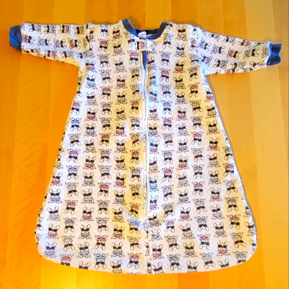 Quilted Longsleeve Sleepsack for Baby(Frenchie)